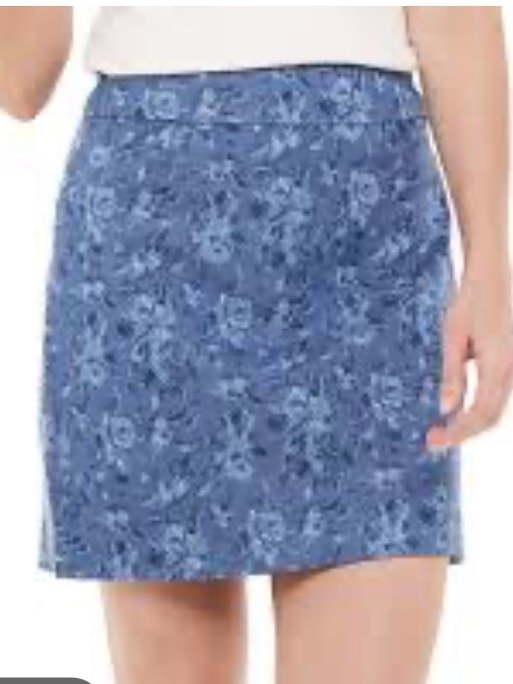 Swing Control Jupe blue floral mini skirt
